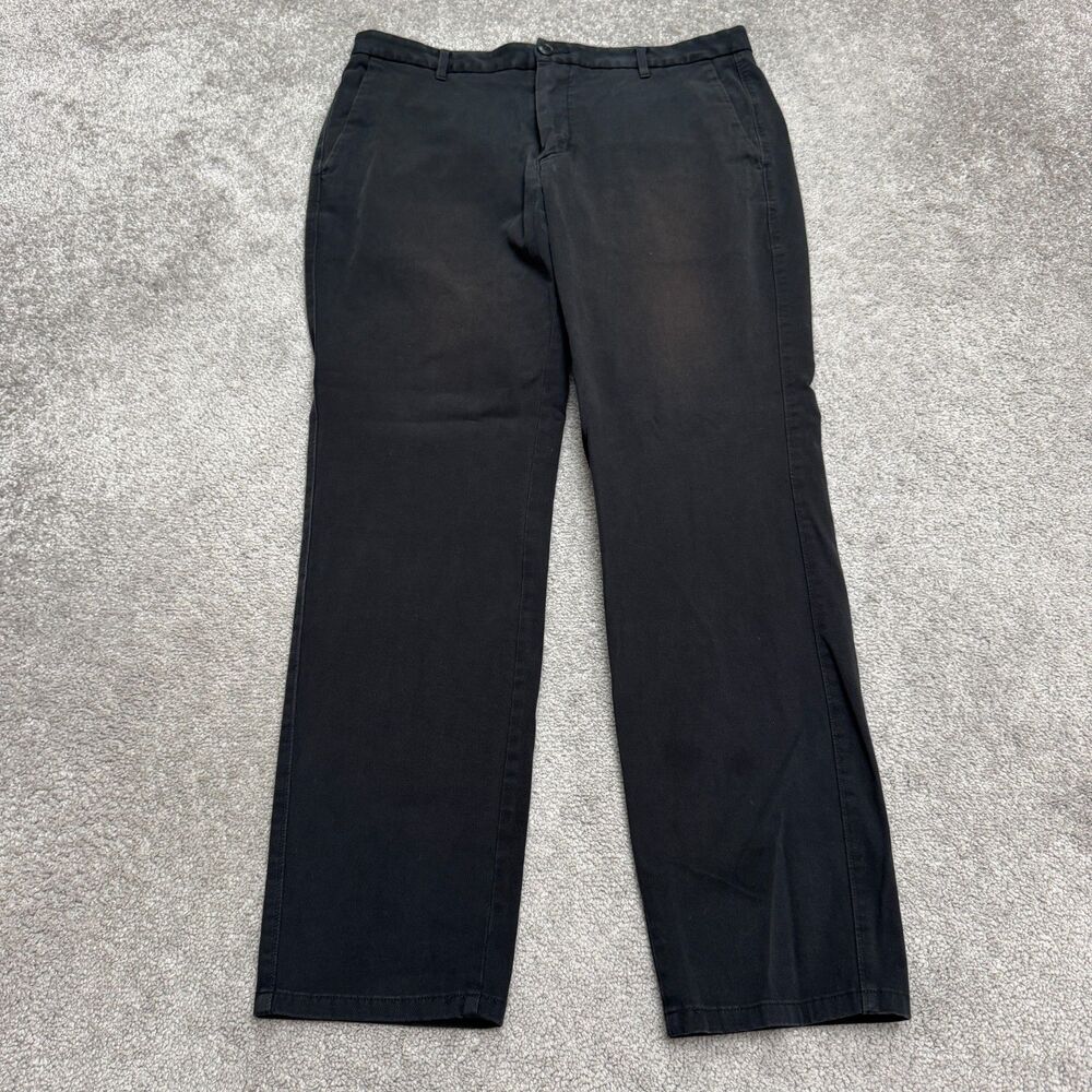 Everlane Uniform Performance Slim Fit Chino Pants Men 35x30 Black 4-Way Stretch